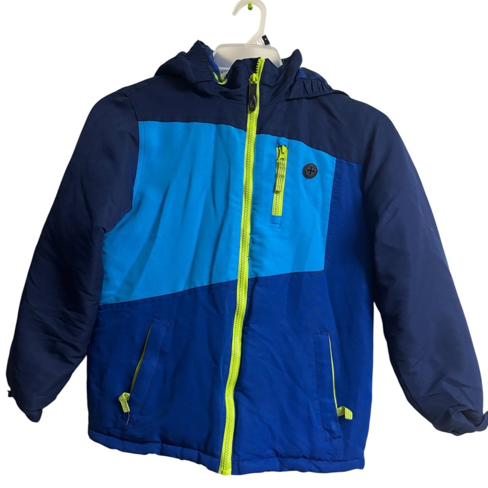 Canyon River Blues Navy & Neon Yellow Colorblock Kids Jacket
